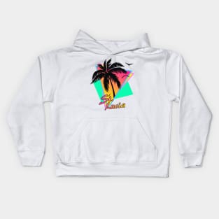 St. Lucia Cool 80s Sunset Kids Hoodie